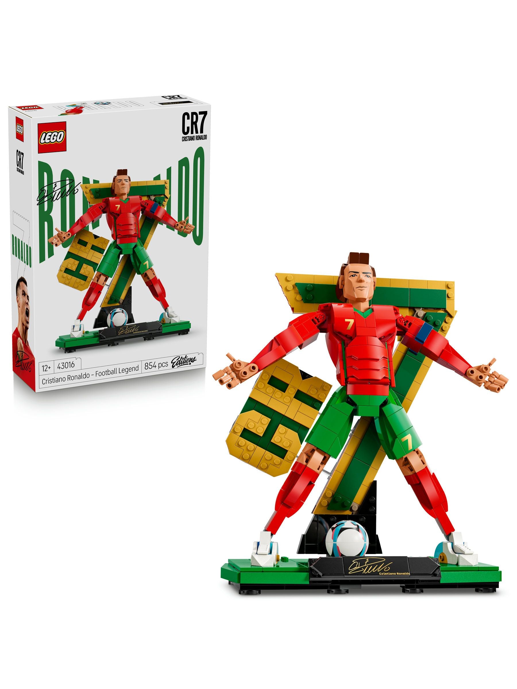 LEGO Cristiano Ronaldo Football Legend building set, imported from the UK