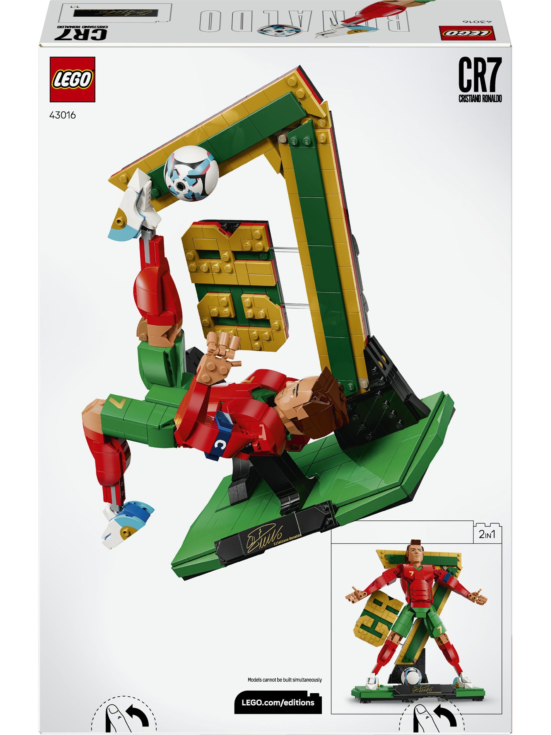 LEGO Cristiano Ronaldo Football Legend building set, imported from the UK
