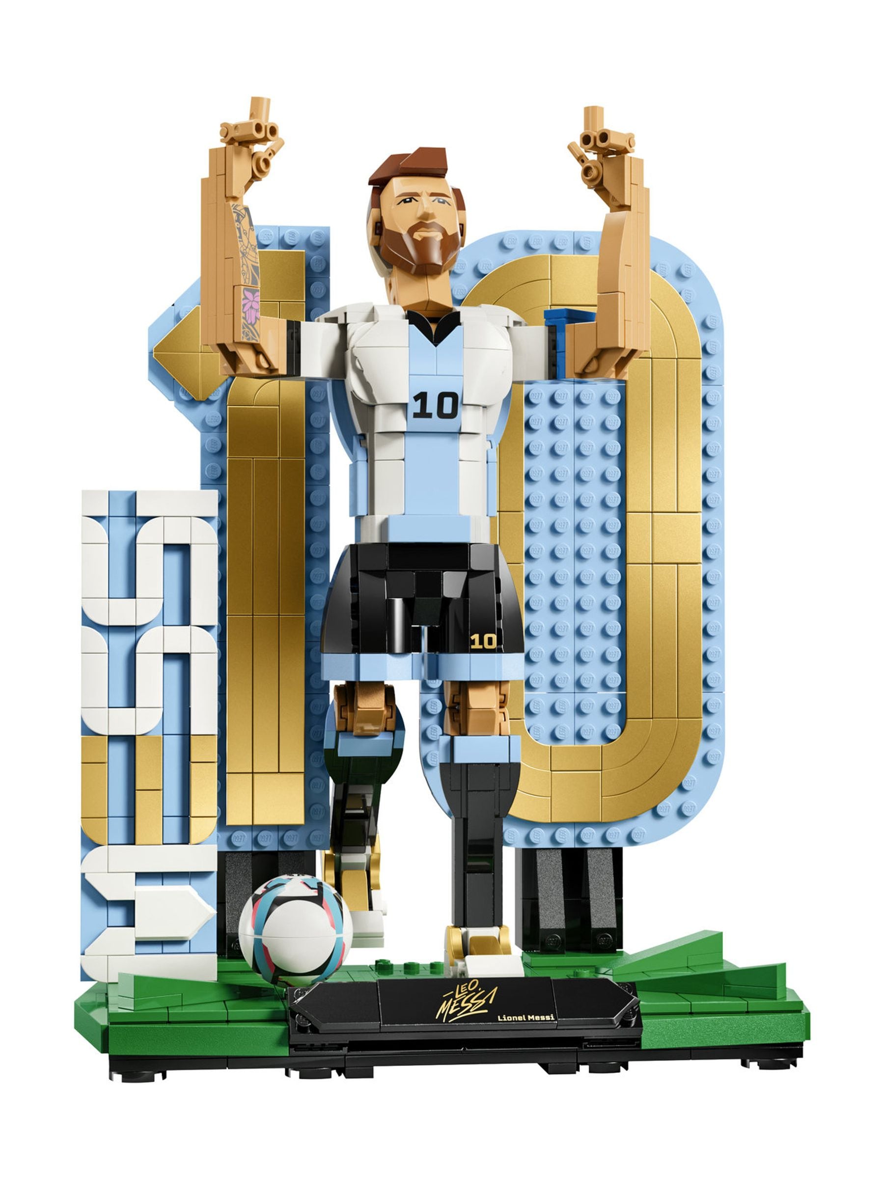LEGO building toy Lionel Messi 38cm, imported from the UK