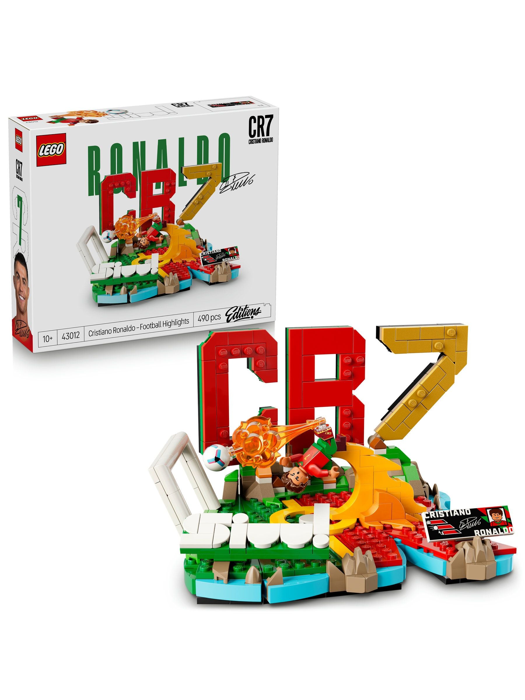 LEGO CR7 set Cristiano Ronaldo collectible model, imported from the UK