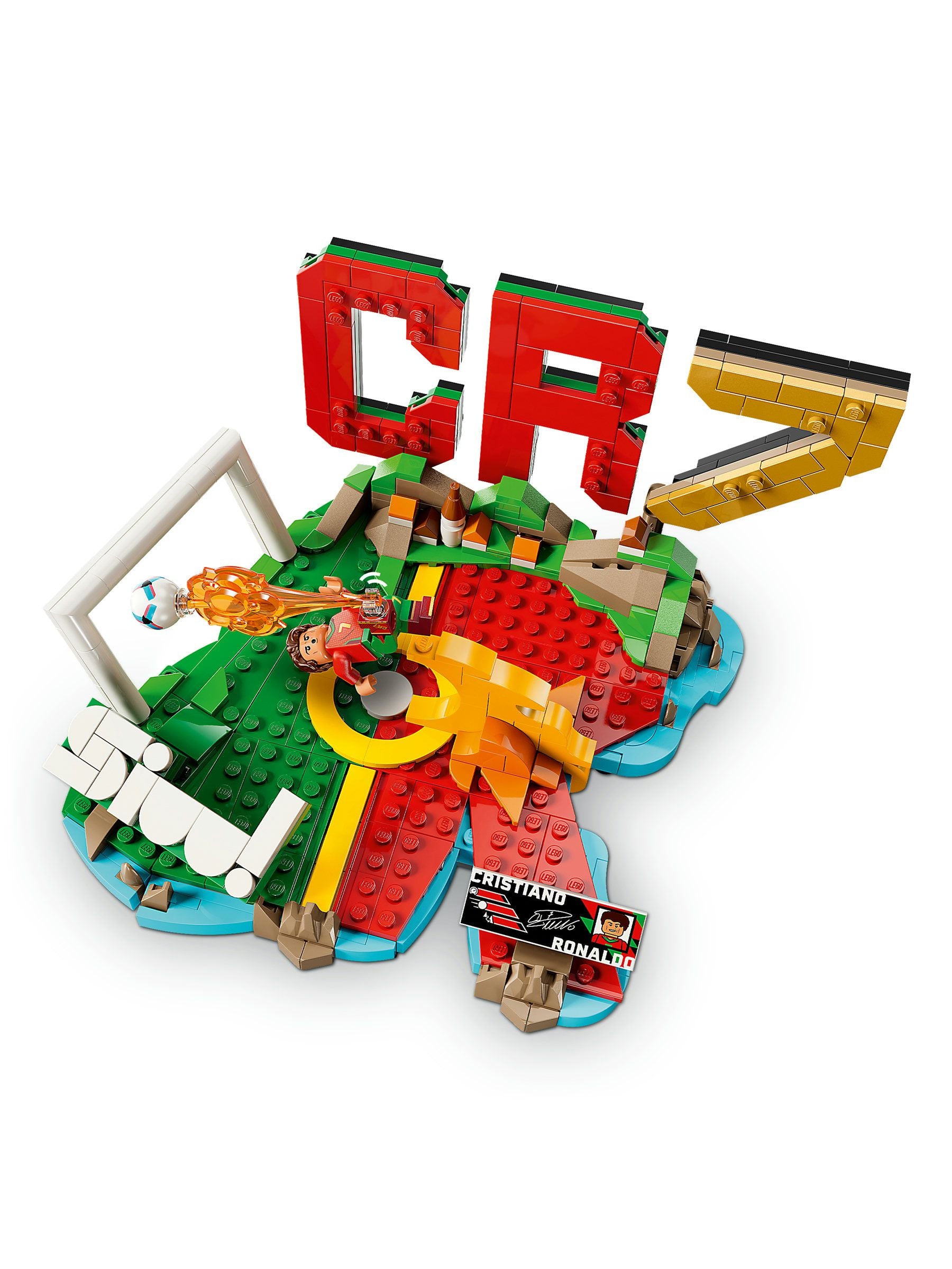 LEGO CR7 set Cristiano Ronaldo collectible model, imported from the UK