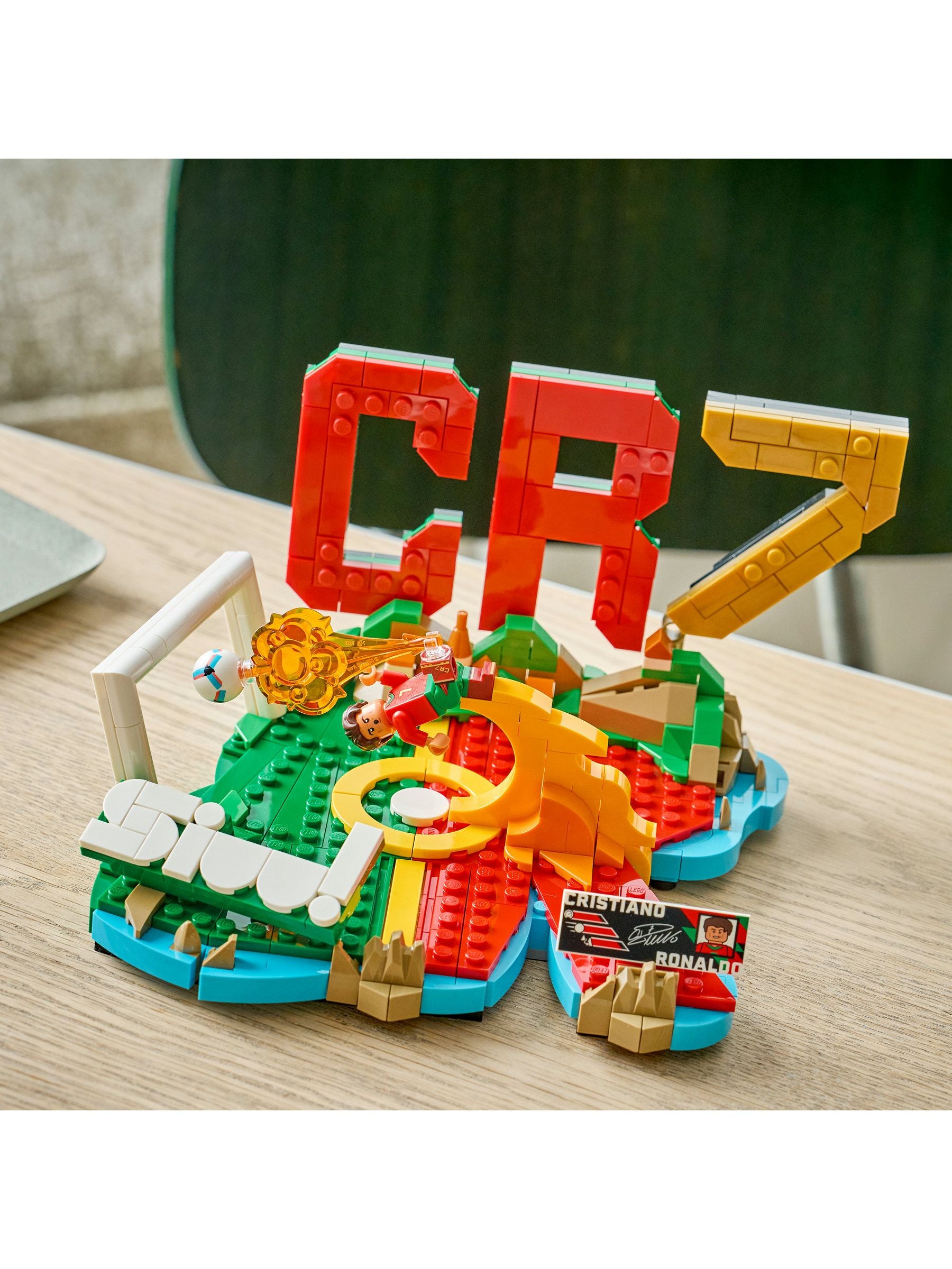 LEGO CR7 set Cristiano Ronaldo collectible model, imported from the UK