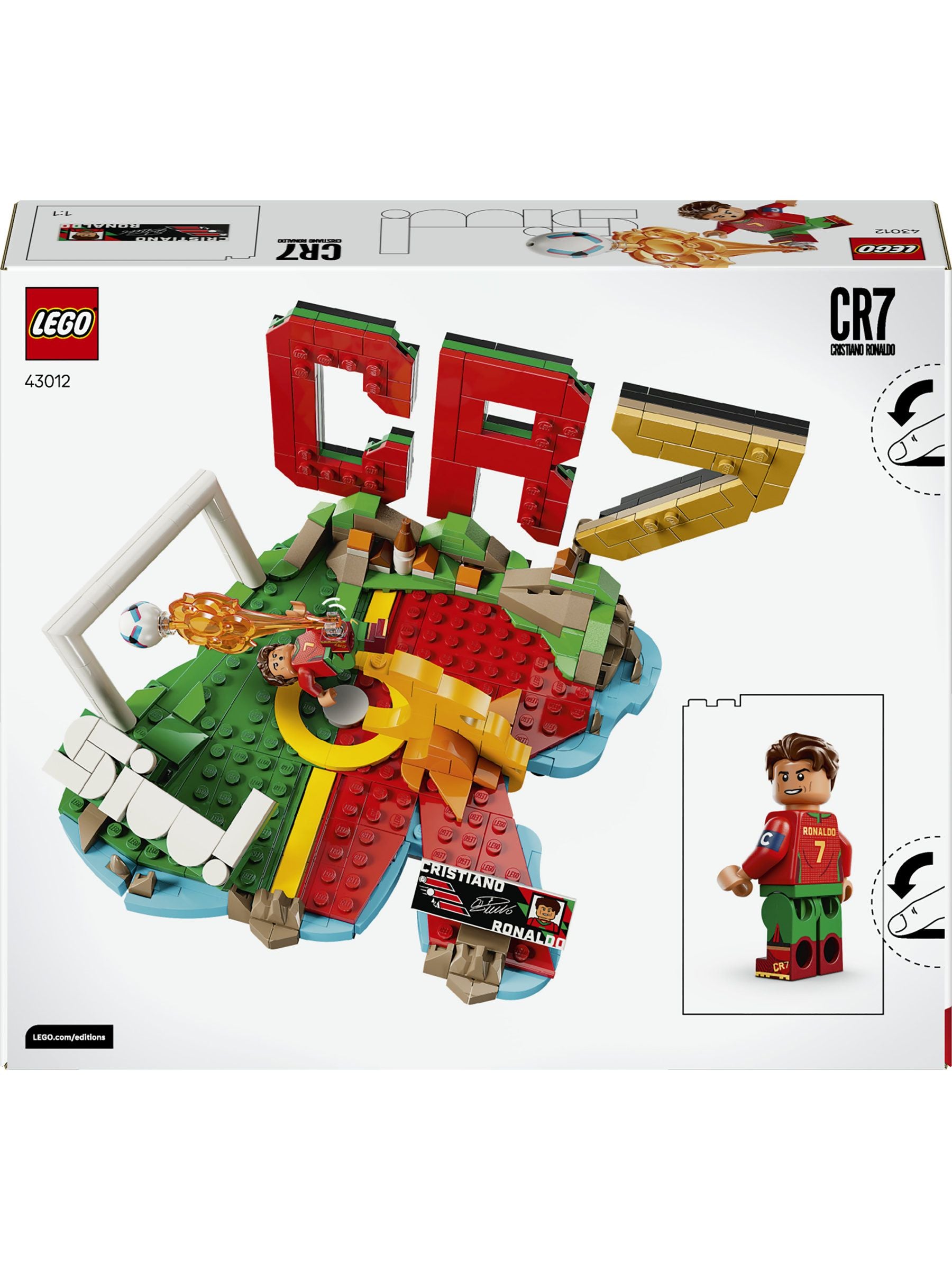 LEGO CR7 set Cristiano Ronaldo collectible model, imported from the UK