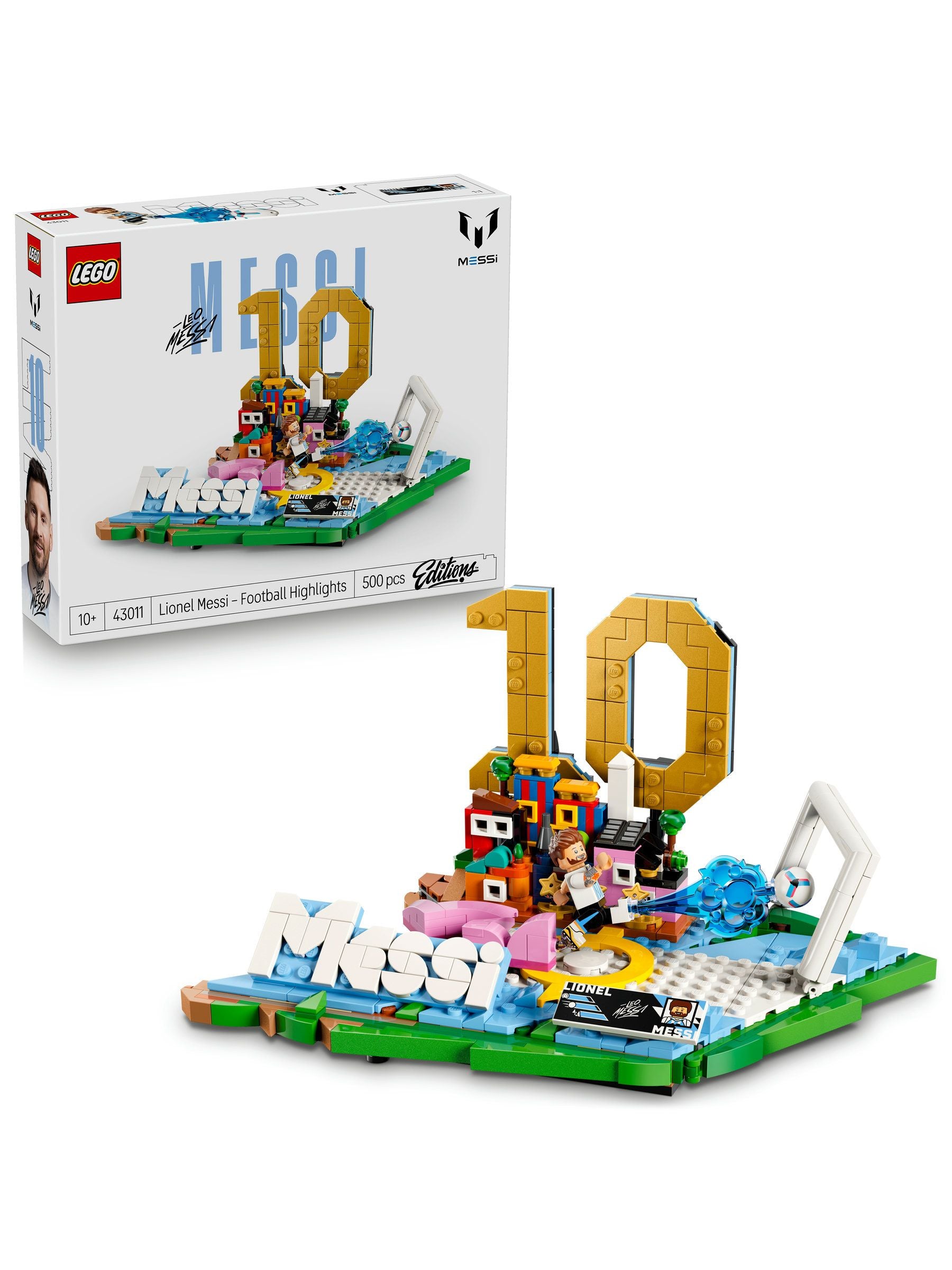 LEGO Lionel Messi football display set minifigure (British brand)