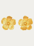 Ottoman Hands gold buttercup stud earrings - British product