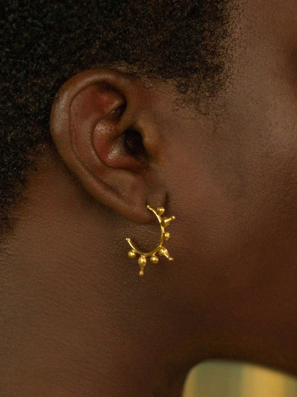 Ottoman Hands Jale hoop earrings 2.5 cm (British brand)
