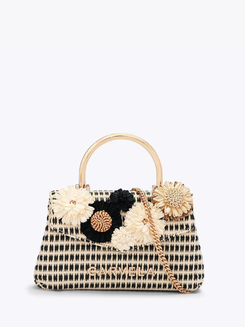 Carvela White Amara Top Handle Bag 19cm, imported from the UK