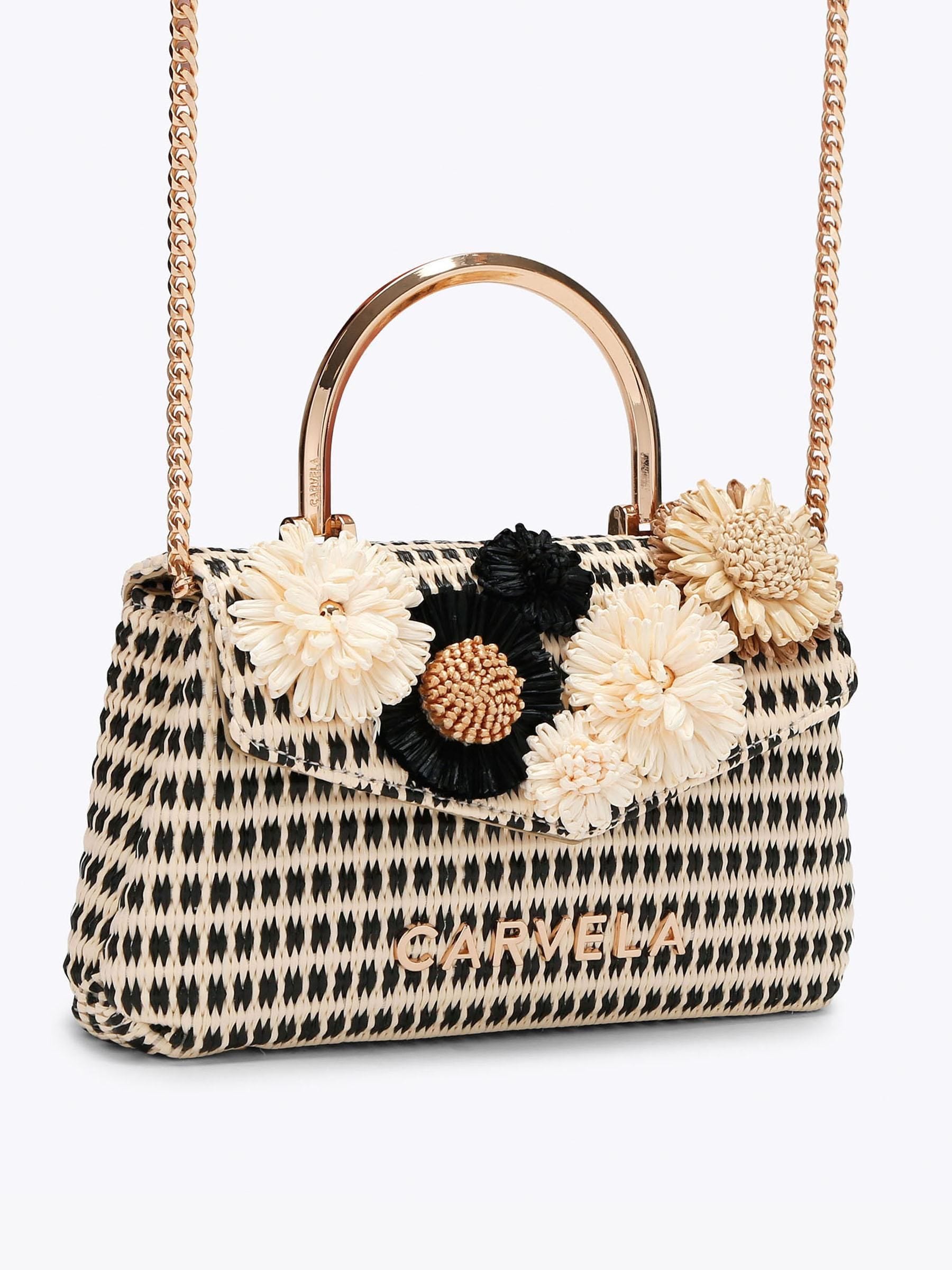 Carvela White Amara Top Handle Bag 19cm, imported from the UK