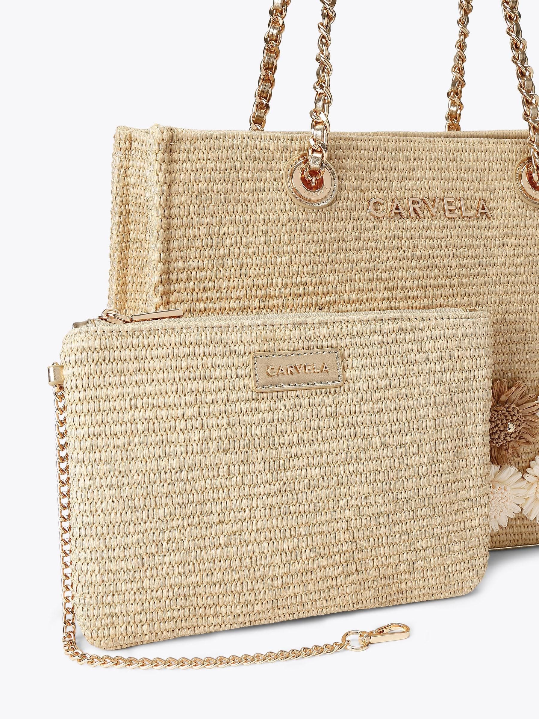 Carvela Sorrento cream flower tote bag - British product
