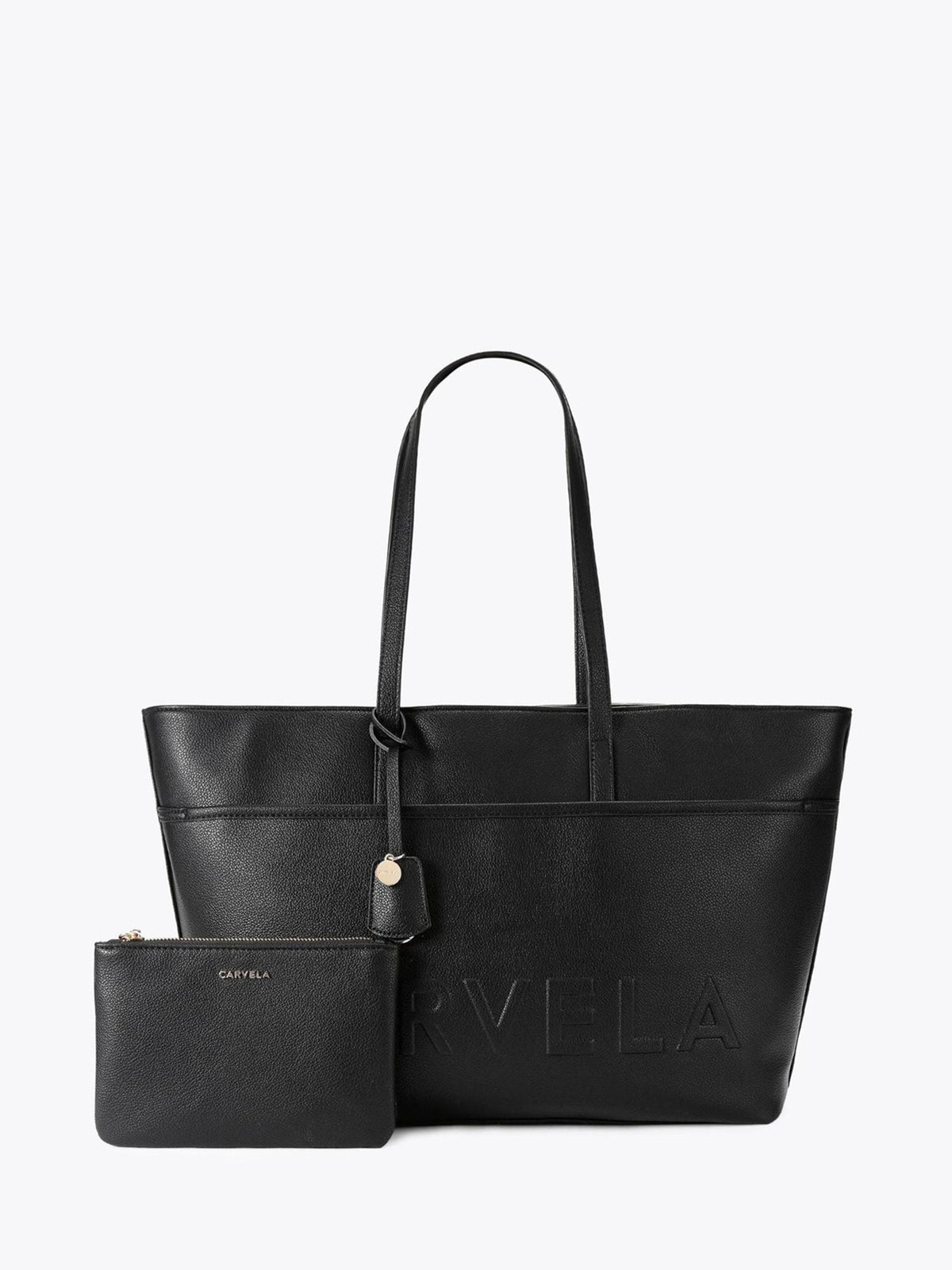 Carvela black synthetic leather tote bag - British product