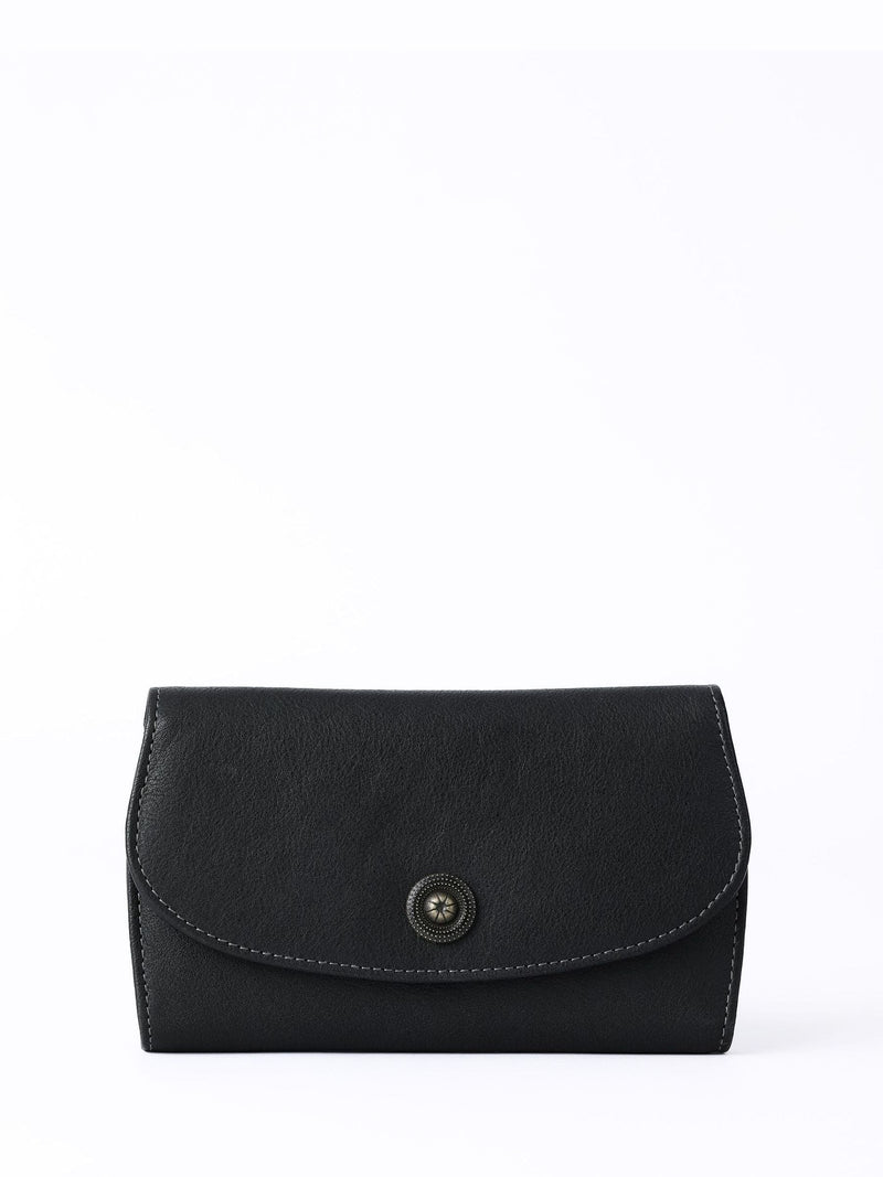 Lakeland Leather Brown Harstone Flapover Purse