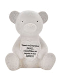 Widdop cream teddy ornament 17cm - British product