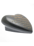 Widdop grey heart plaque in loving memory ornament - British product