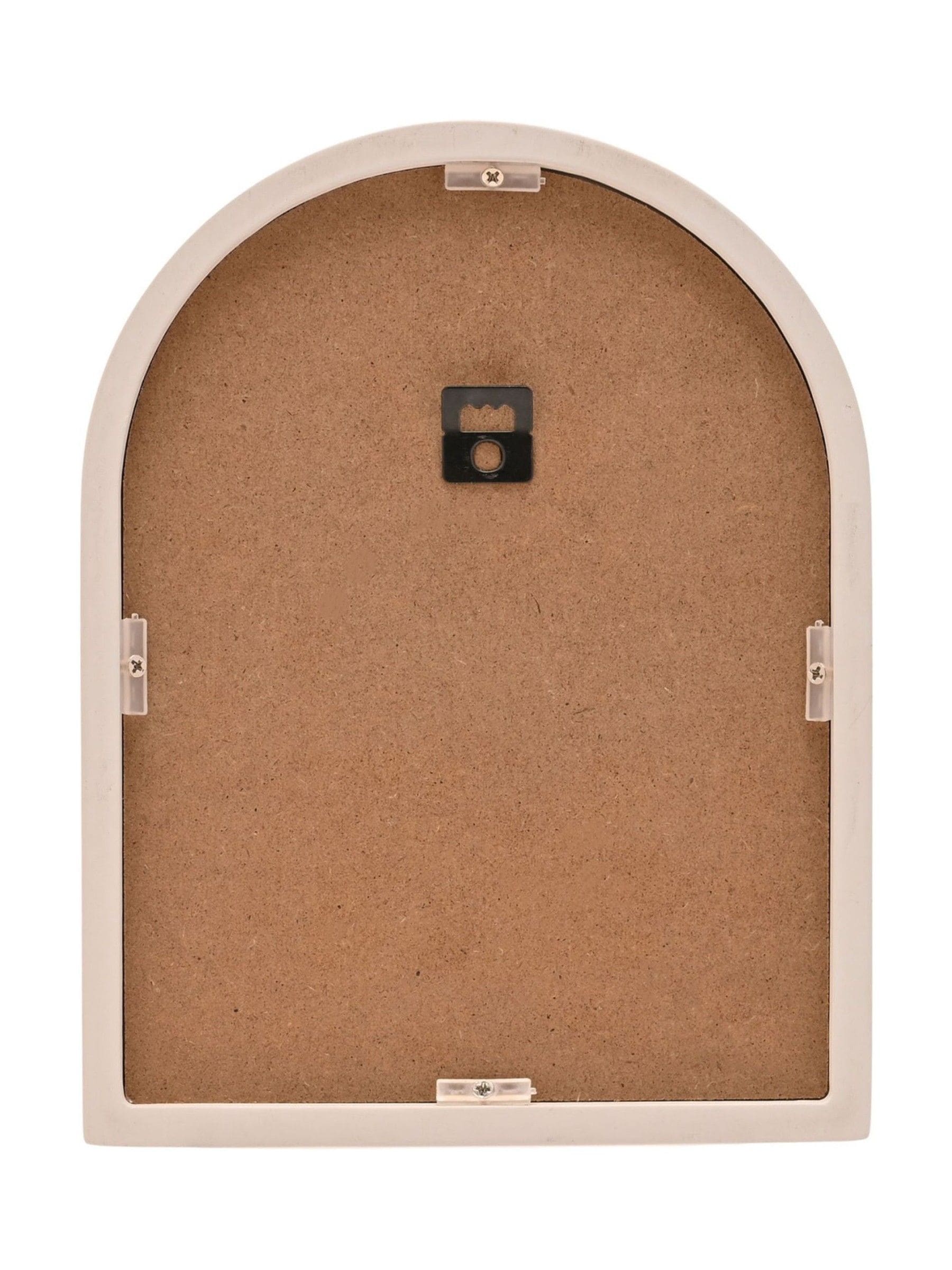 Widdop white arched baby memorial plaque 18cm, UK version