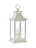 Widdop white remembrance lantern Those We Love 28.6cm - British product