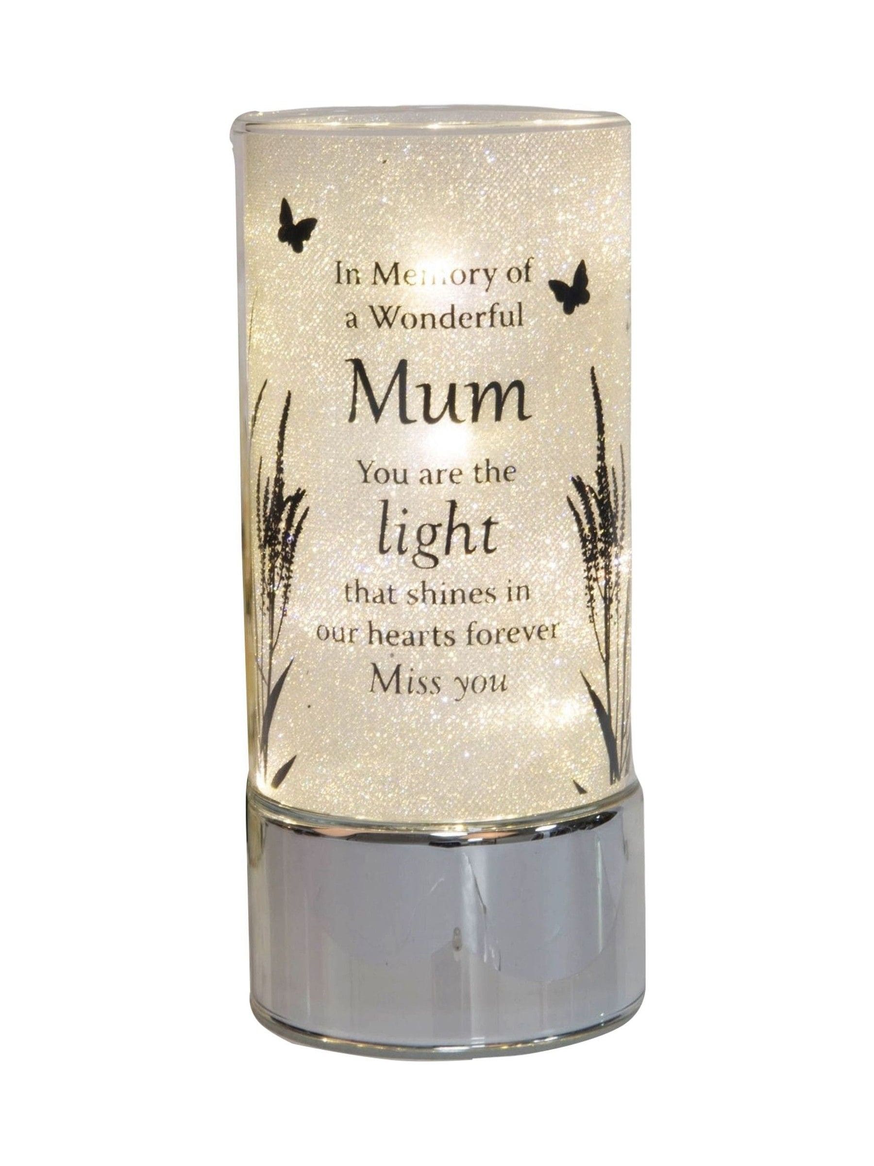 Widdop silver tube light Mum 20cm - British product