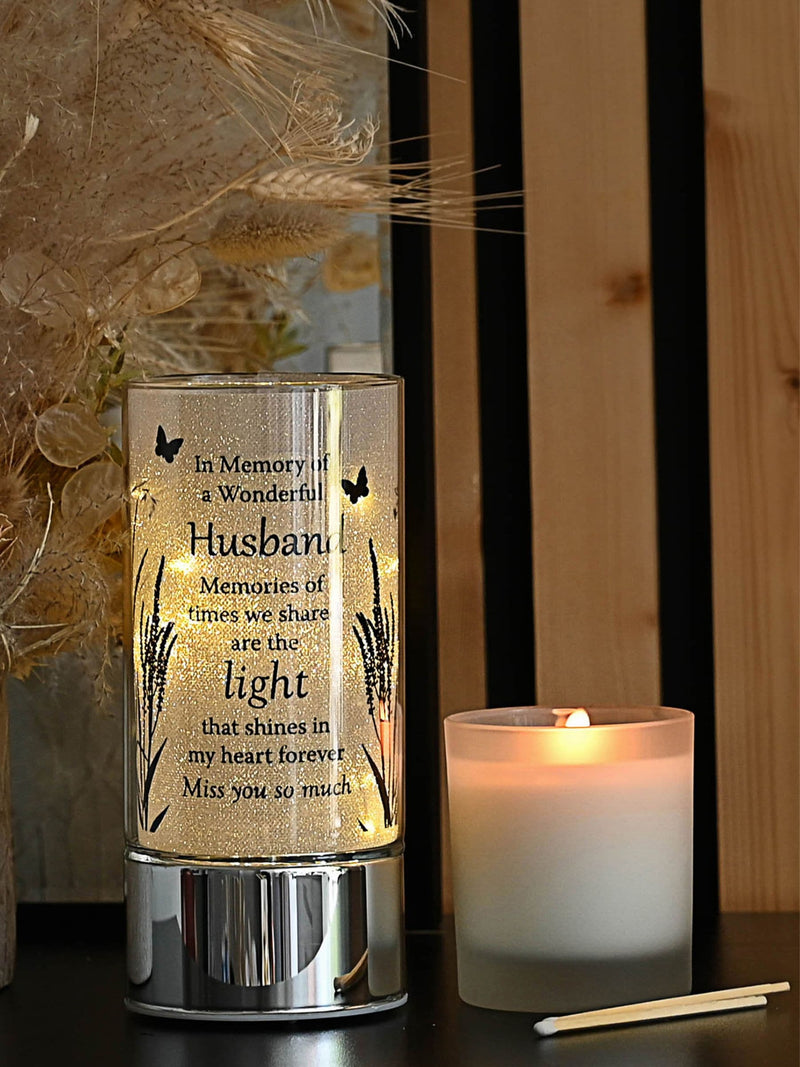 Widdop silver tube light for husband memorial 20cm, imported from the UK