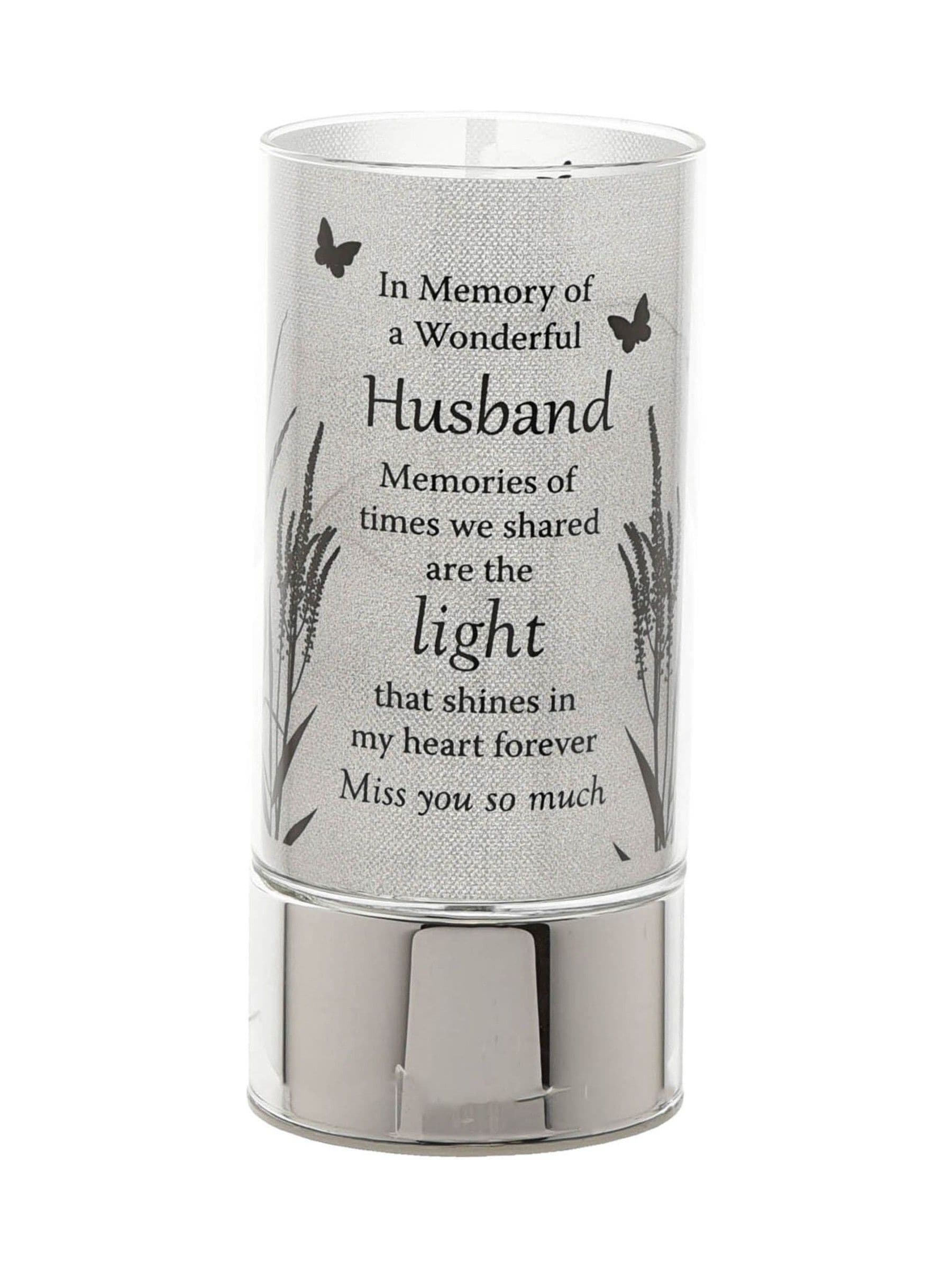 Widdop silver tube light for husband memorial 20cm, imported from the UK