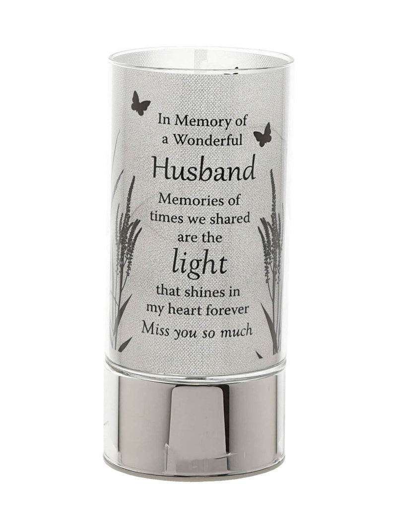 Widdop silver tube light for husband memorial 20cm, imported from the UK