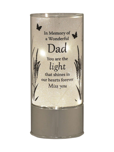 Next Widdop Silver Tube Light - Dad Remembrance Light- Buy online at McGrocer