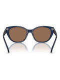 Ralph Lauren square sunglasses blue frame brown lenses - British product