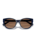 Ralph Lauren square sunglasses blue frame brown lenses - British product