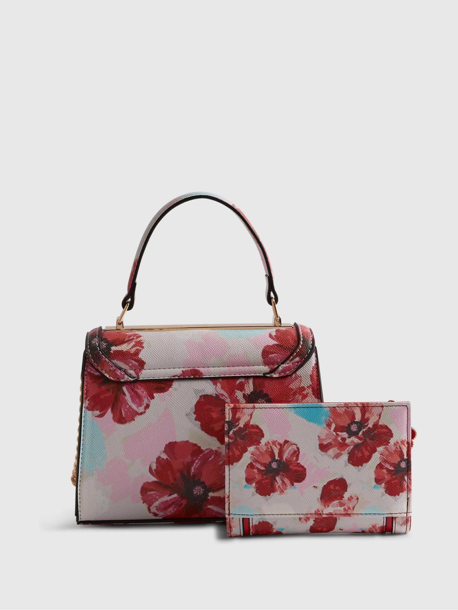 River Island floral tote and purse set, imported from the UK