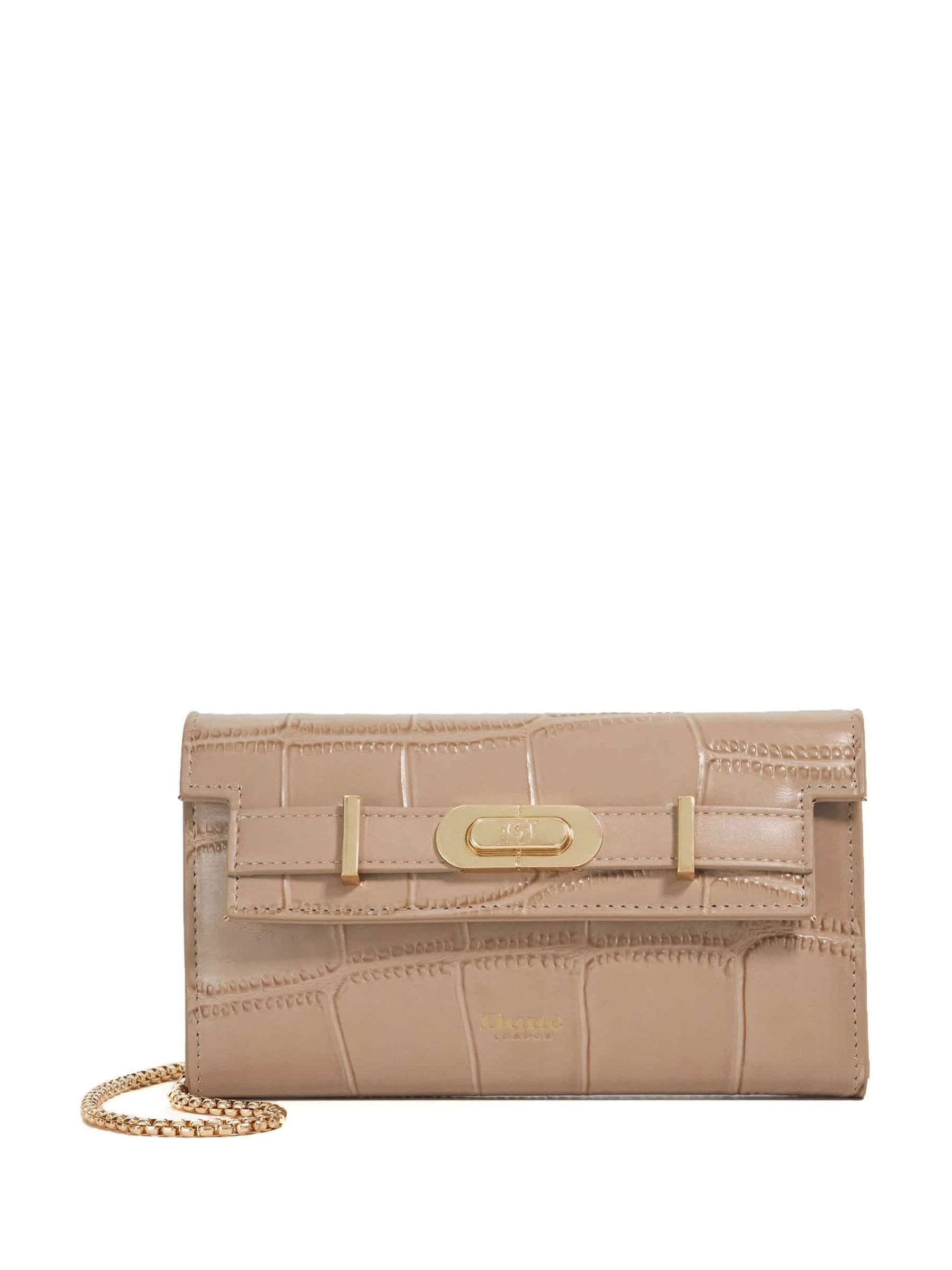 Dune London natural Showmance belted phone cross-body bag (British brand)