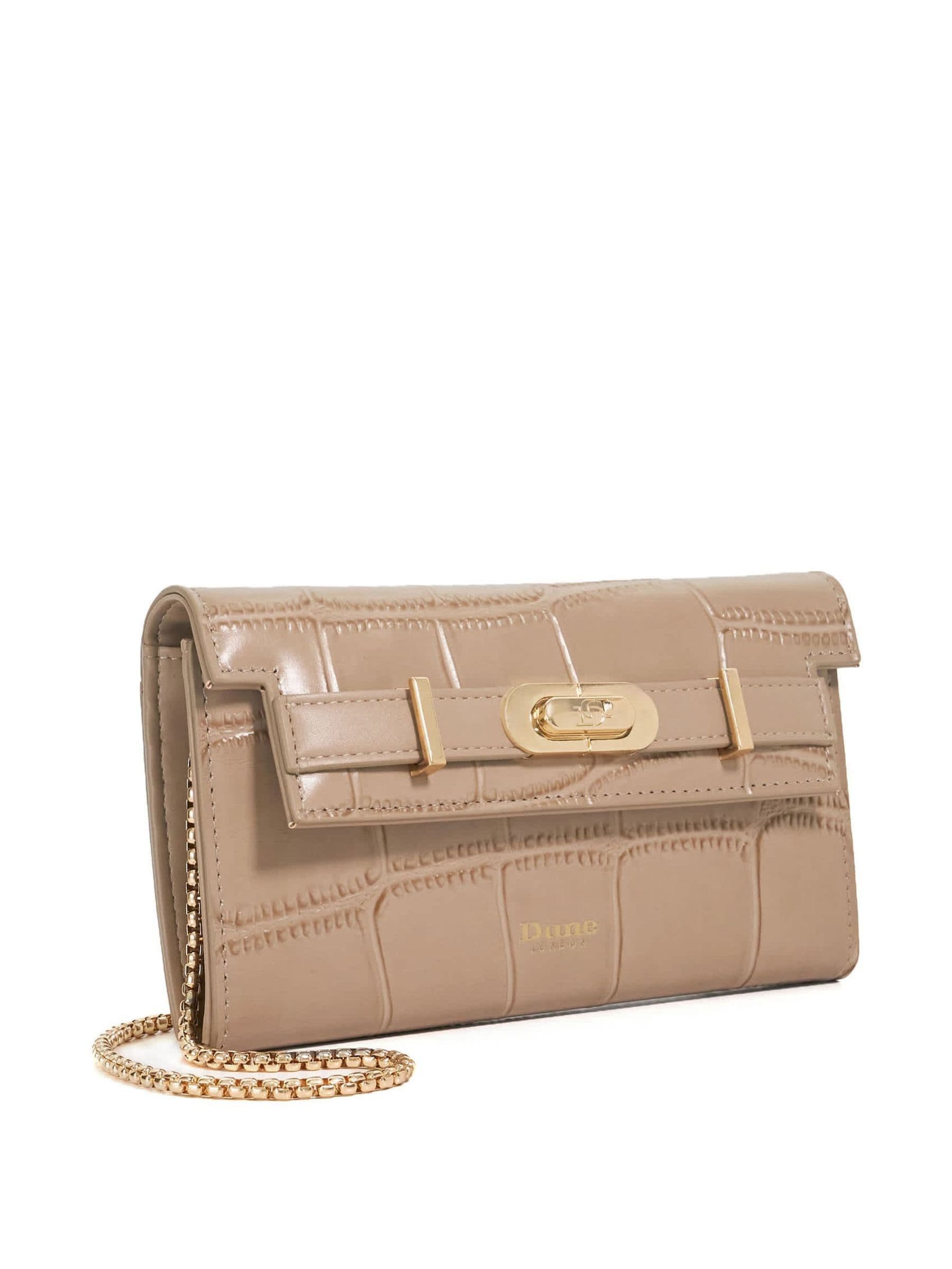 Dune London natural Showmance belted phone cross-body bag (British brand)