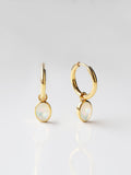Carrie Elizabeth Ayla Drop Earrings gold vermeil, imported from the UK
