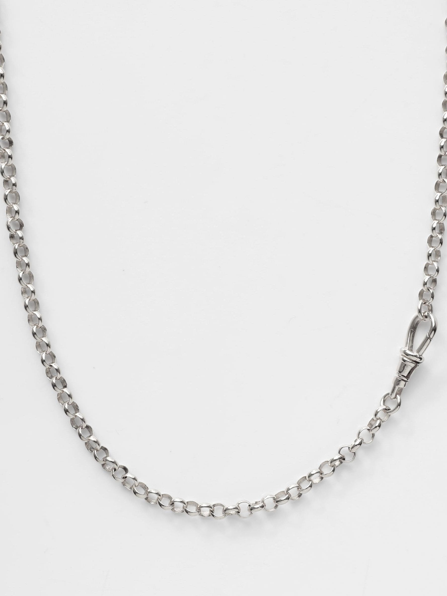 Carrie Elizabeth silver Albert vintage chain necklace British product