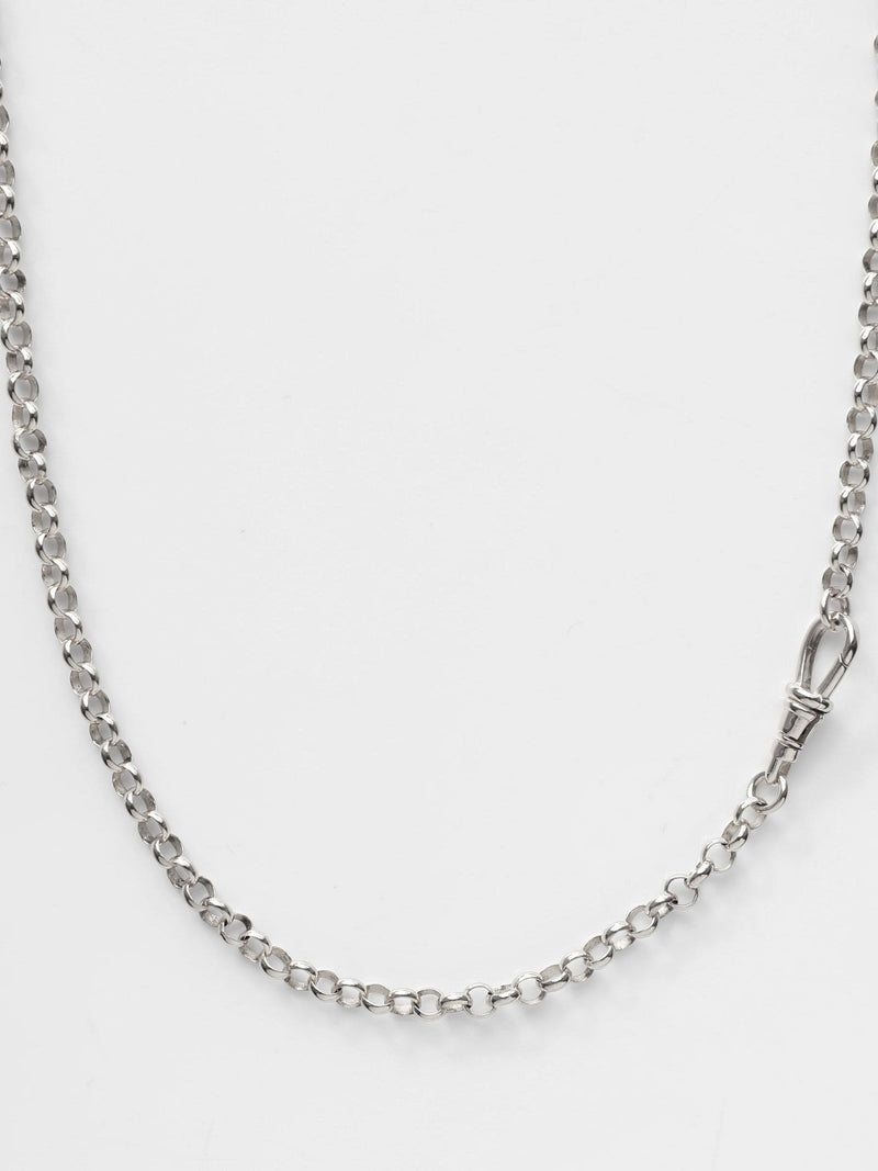 Carrie Elizabeth silver Albert vintage chain necklace British product