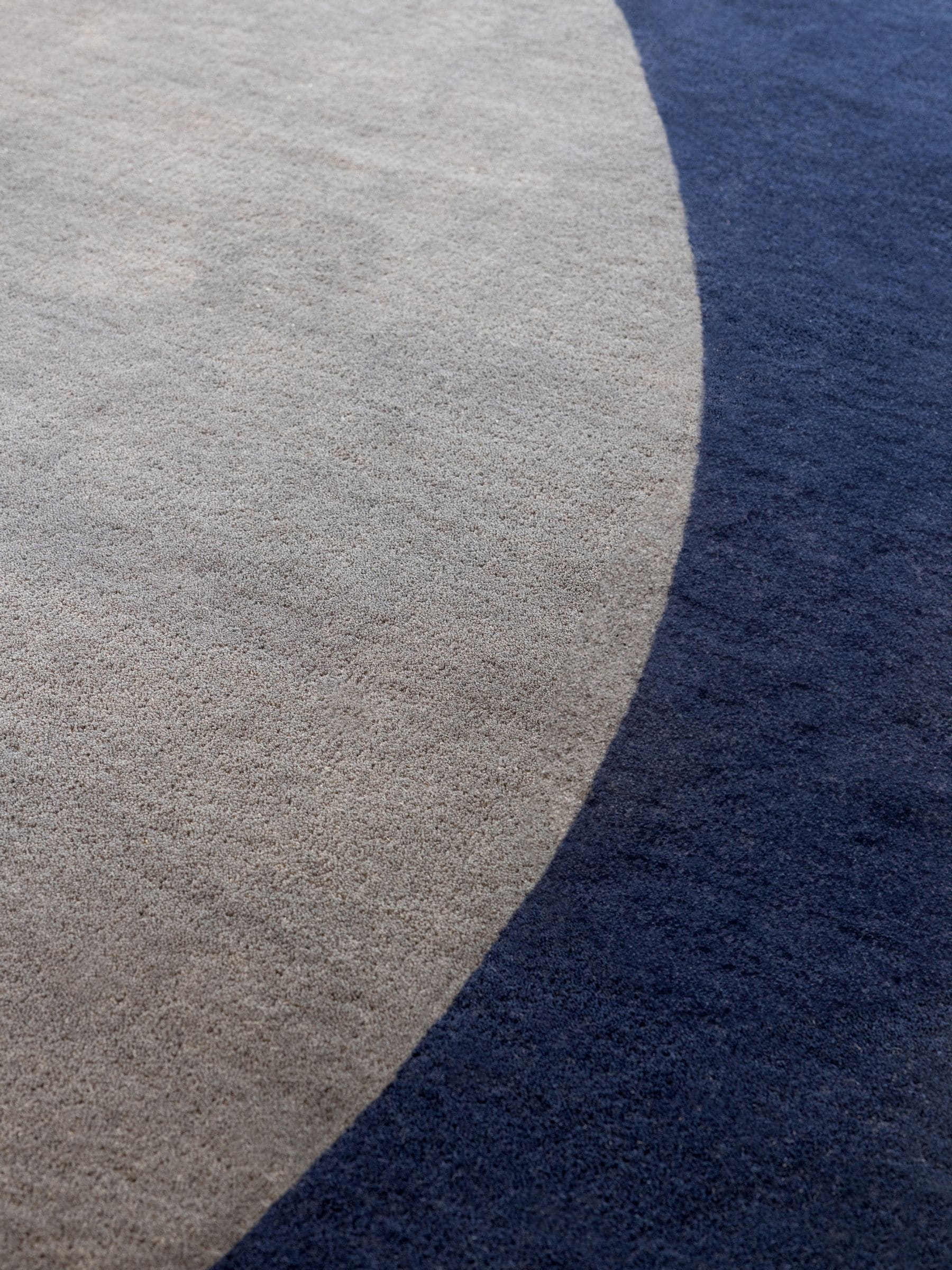 Orla Kiely Element Arp blue wool rug (British brand)