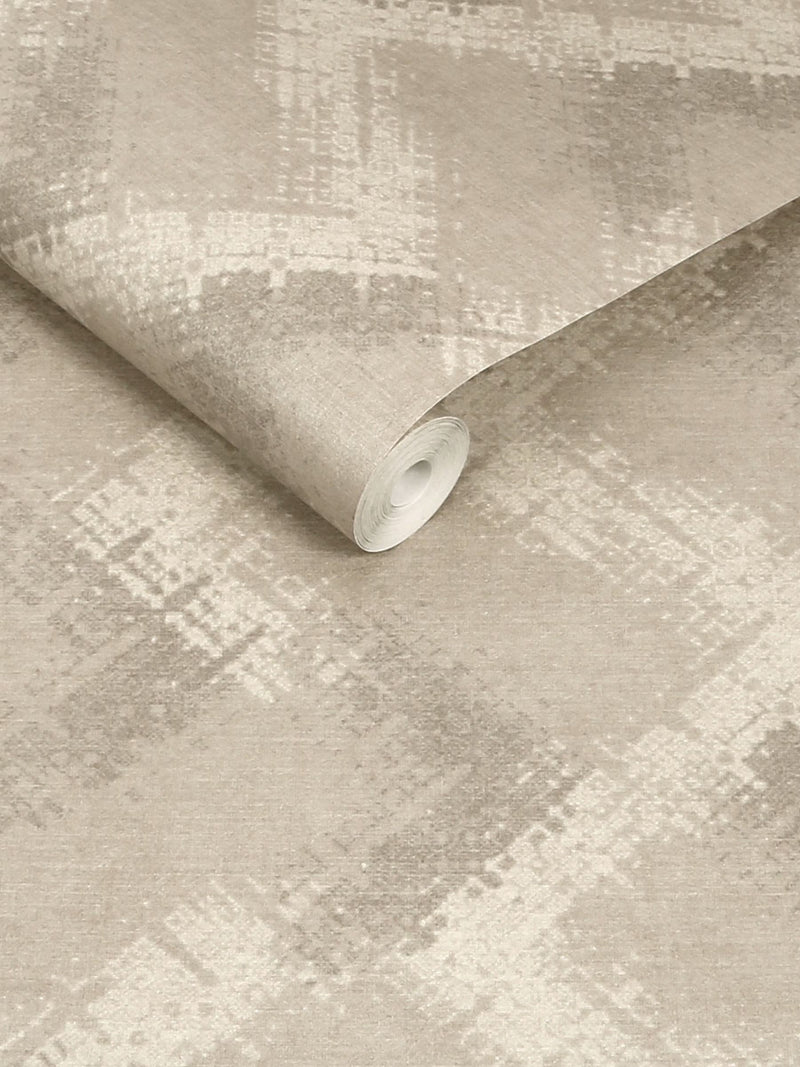 Luxe Dimora cream metallic wallpaper sample A4, UK version