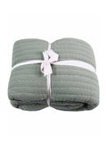 Gallery Home green sylvan stitched gauze bedspread 260x240cm (British brand)