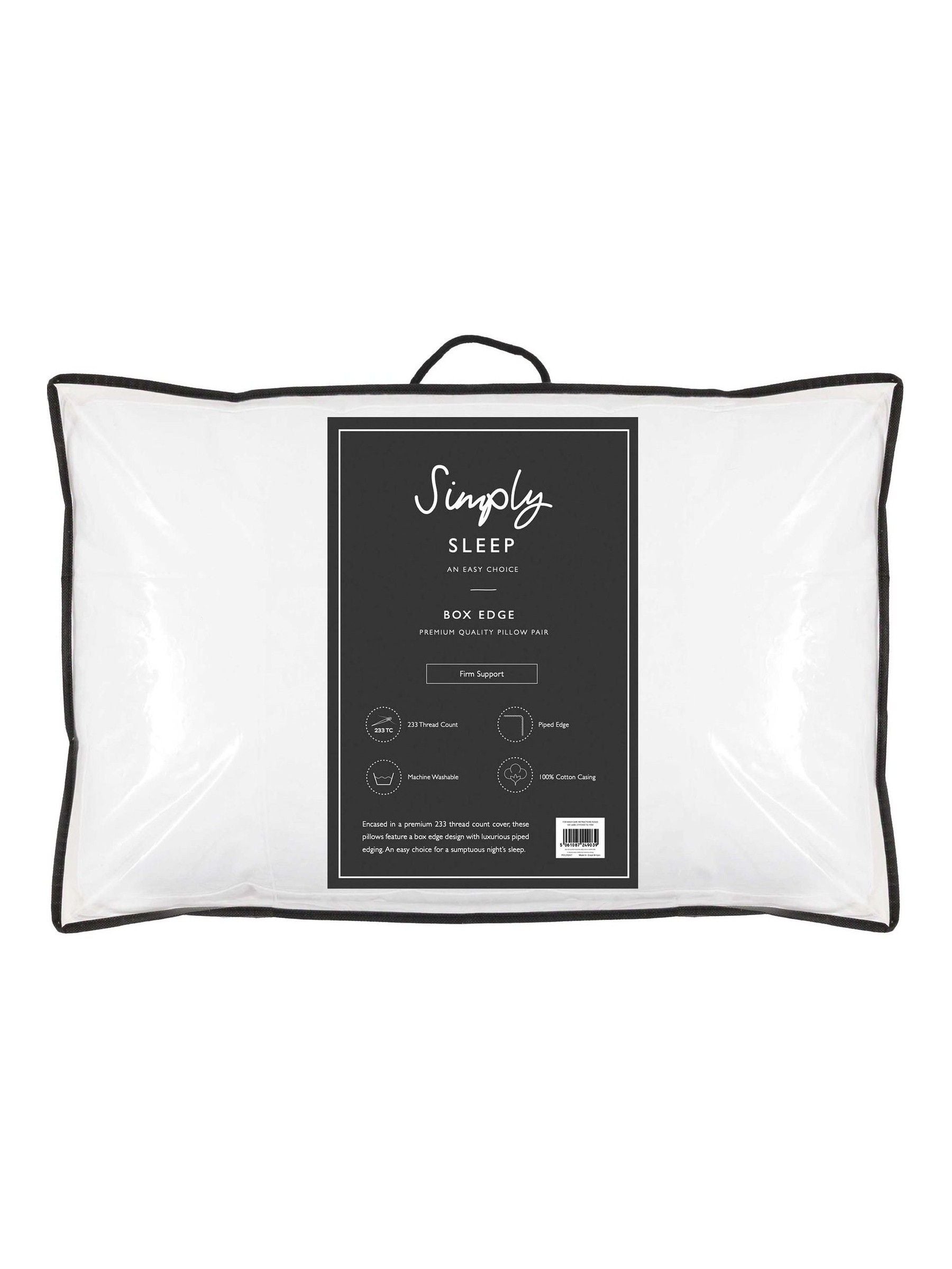 Gallery Home Serene Sleep pillows box edge pair, UK version