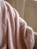 Gallery Home pink polyester throw 1300x1700mm, imported from the UK
