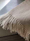 Gallery Home herringbone tassel throw 1300x1700mm (British brand)
