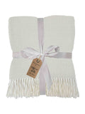 Gallery Home herringbone tassel throw 1300x1700mm (British brand)
