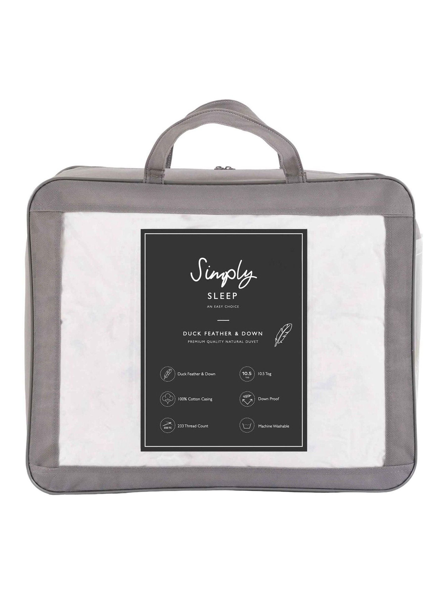 Gallery Home duck feather down duvet 10.5 tog, UK version