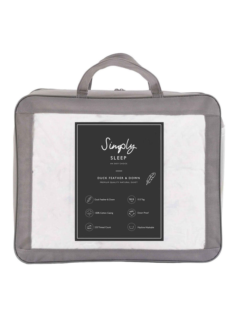 Gallery Home duck feather down duvet 10.5 tog, UK version