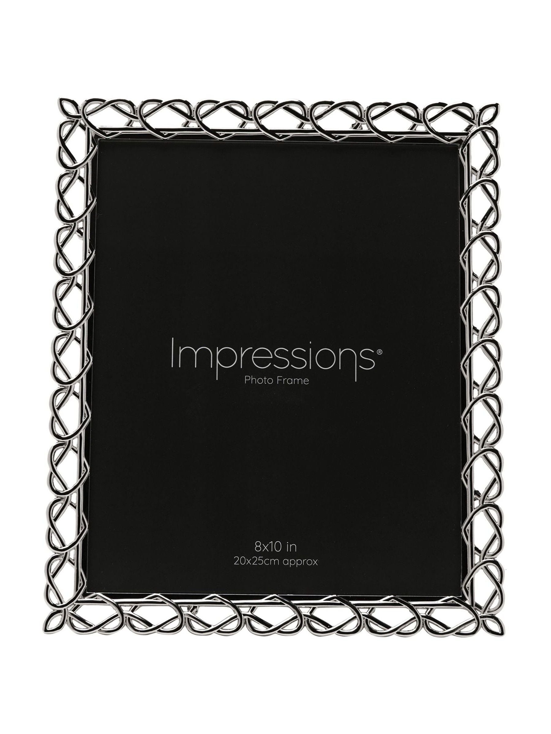 Widdop silver heart design photo frame 8x10 inch, UK version
