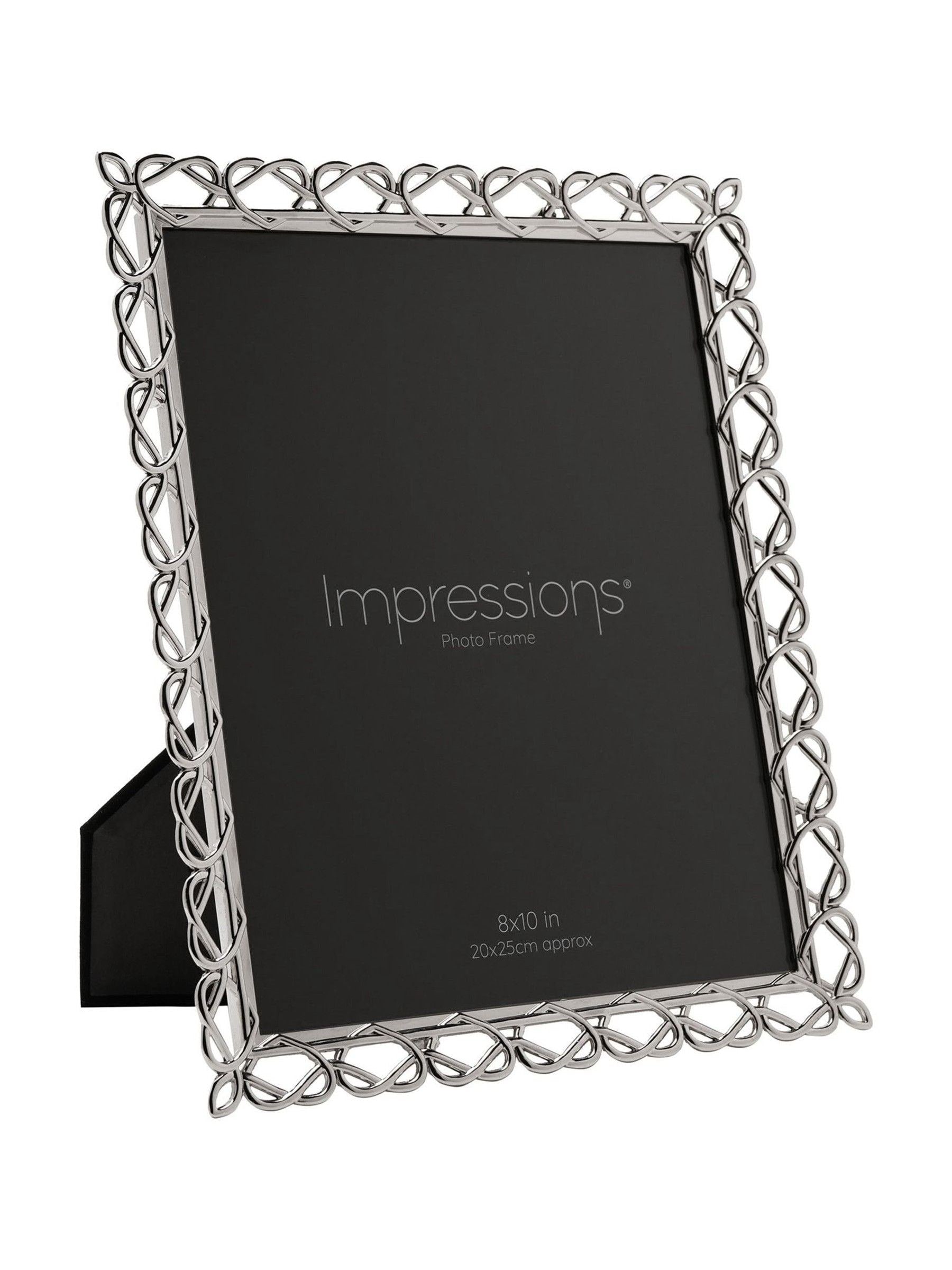 Widdop silver heart design photo frame 8x10 inch, UK version
