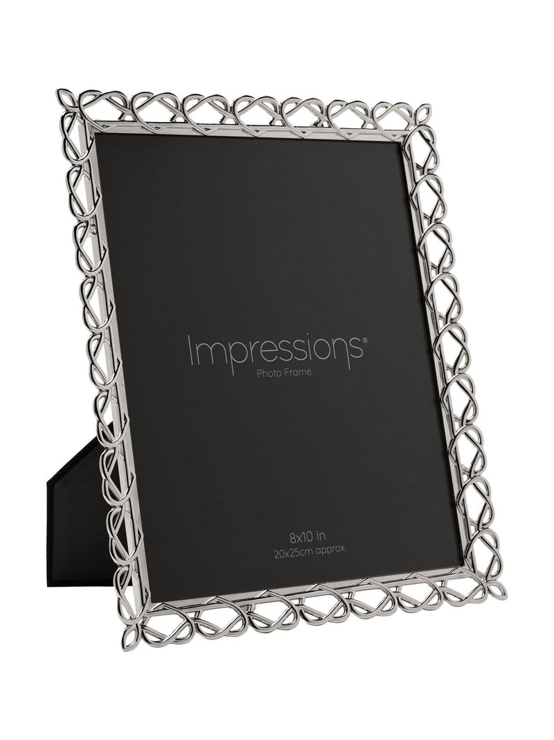 Widdop silver heart design photo frame 8x10 inch, UK version