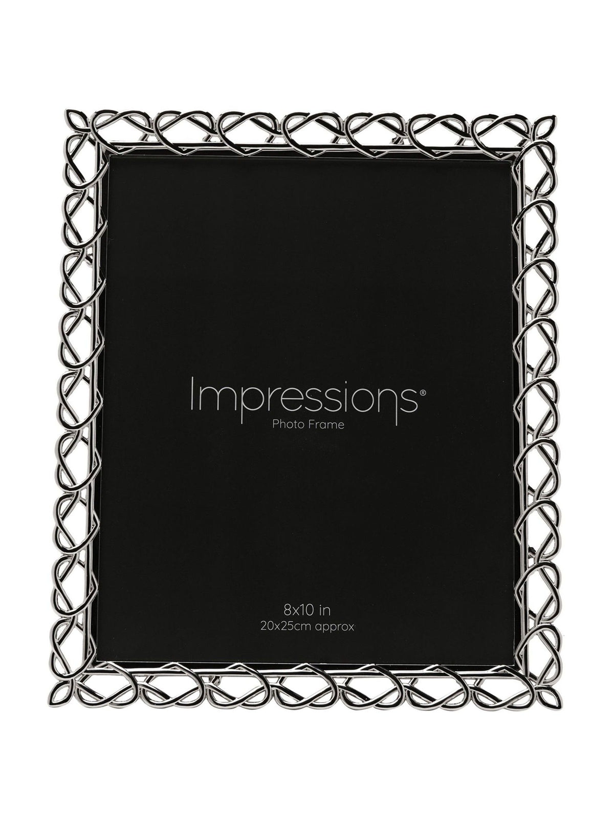 Widdop silver heart design photo frame 8x10 inch, UK version