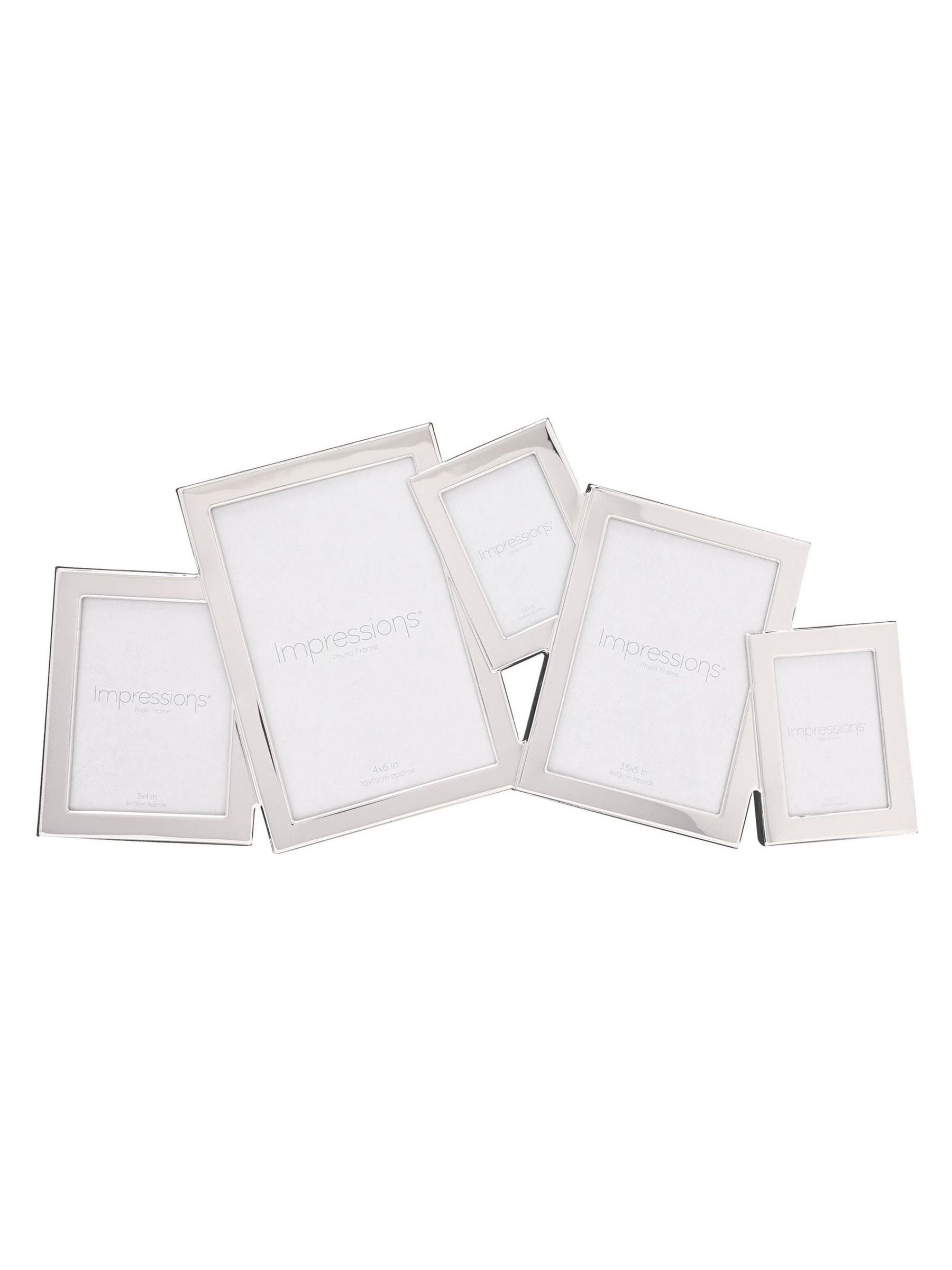 Widdop silver photo frame overlapping - British product