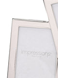 Widdop silver photo frame overlapping - British product