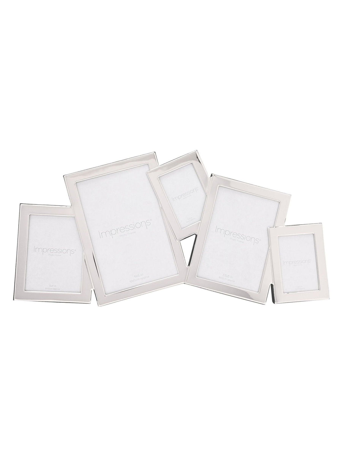 Widdop silver photo frame overlapping - British product