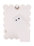 Widdop white scalloped photo frame 4x6 (British brand)