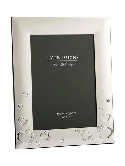 Next Impressions by Juliana Widdop Silverplated Hearts Photo Frame- Buy online at McGrocer